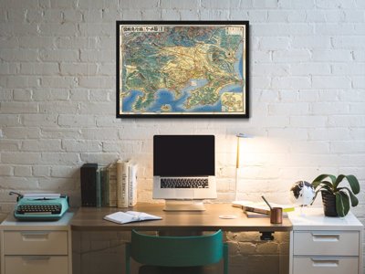 Plakat w stylu vintage Mapa Little Rock Arkansas