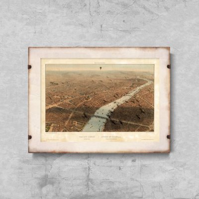 Plakat w stylu retro Stary London