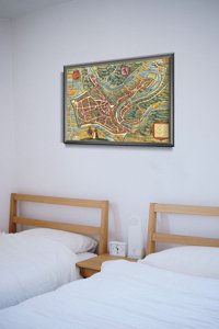 Plakat vintage do salonu Stara mapa Luksemburga