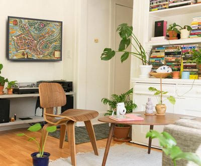 Plakat vintage do salonu Stara mapa Luksemburga