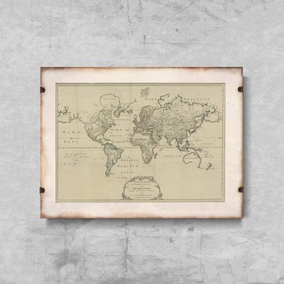 Retro plakat Stara mapa Zimmermann