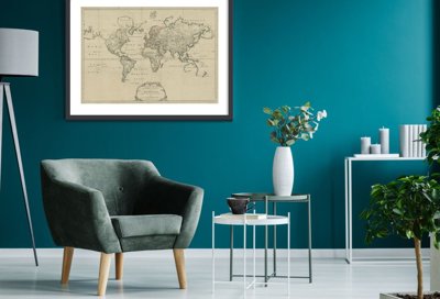 Retro plakat Stara mapa Zimmermann