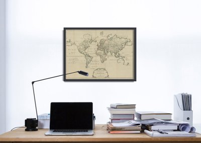 Retro plakat Stara mapa Zimmermann