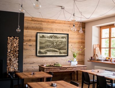 Plakat w stylu vintage Mapa Old Valley Forge