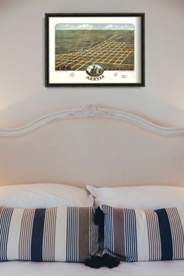 Plakatyw stylu retro Stara mapa Austin