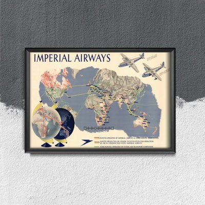 Plakat vintage Imperial Airways