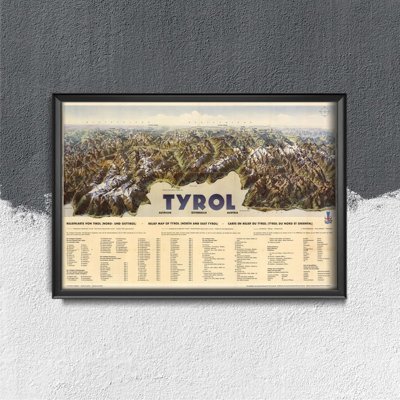 Plakat vintage do salonu Tyrol Heinricha Beranna