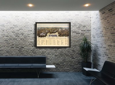 Plakat vintage do salonu Tyrol Heinricha Beranna