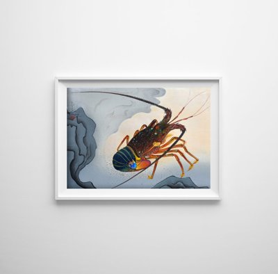 Plakat retro Rak autorstwa Ono Bakufu