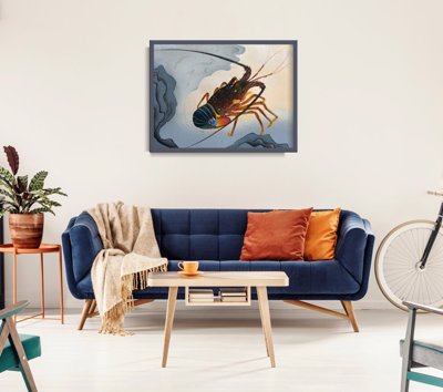 Plakat retro Rak autorstwa Ono Bakufu