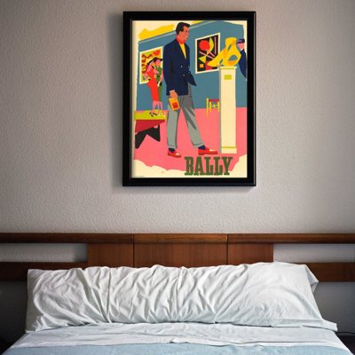 Retro plakat Reklama obuwia Bally