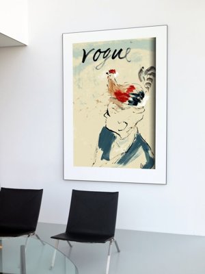 Plakat w stylu retro Ilustracja moda Vintage Vogue