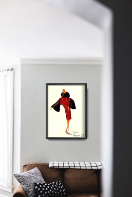 Plakat retro do salonu Fashion Winter Sultan
