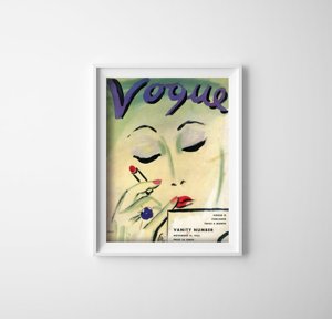 Plakatyw stylu retro Vogue Vanity Number