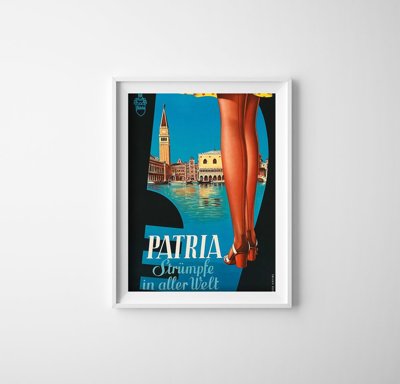 Retro plakat Reklama pończoch