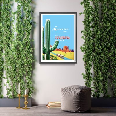 Plakat retro do salonu Podróż w Ameryce plakat Arizona Travel