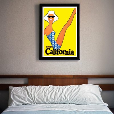 Plakatyw stylu retro California Travel