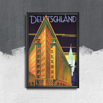 Plakat retro do salonu Niemcy
