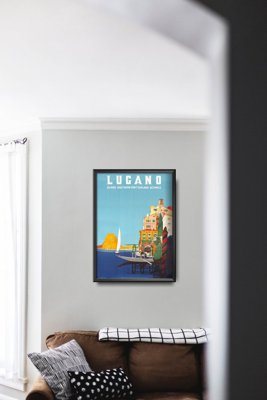 Plakat vintage Szwajcaria Lugano