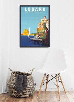 Plakat vintage Szwajcaria Lugano