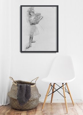Plakat do pokoju Tancerz z fanem Edgar Degas
