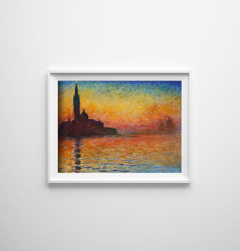 Plakat na ścianę San Giorgio Maggiore at Dusk Claude Monet