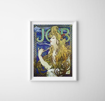 Plakatyw stylu retro Alphonse Mucha Plakat w stylu secesyjnym