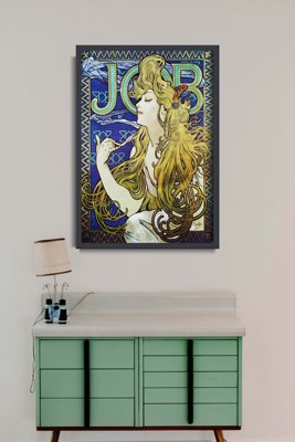 Plakatyw stylu retro Alphonse Mucha Plakat w stylu secesyjnym