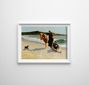 Plakatyw stylu retro Massachusetts Winslow Homer