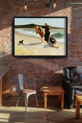 Plakatyw stylu retro Massachusetts Winslow Homer