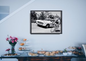 Retro plakat Fotografia Tour de France Eddy Merck