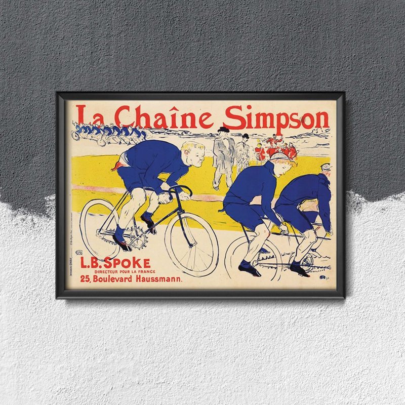 Retro plakat Le Chaine Simpson Henri de Toulouse Lautrec