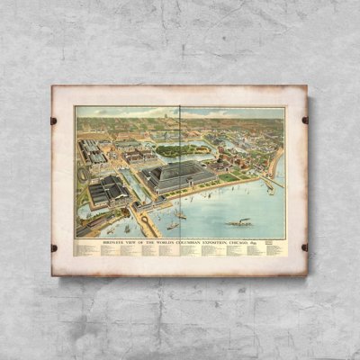 Plakat w stylu vintage Stara mapa Kolumbii
