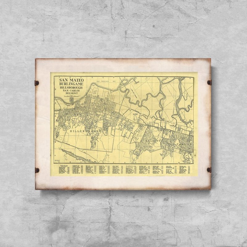 Plakat do pokoju Stara mapa Filadelfii