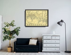 Plakat do pokoju Stara mapa Filadelfii