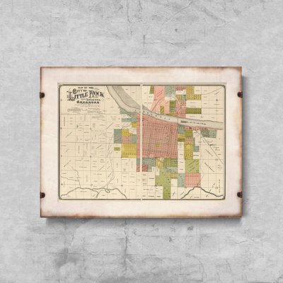 Plakat w stylu retro Stara mapa Nowego Jorku i Manhattanu