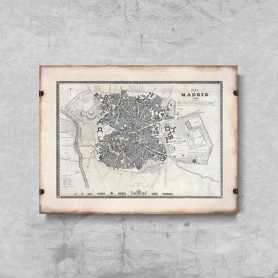 Plakat vintage do salonu Stara mapa historii powiatu Maryland