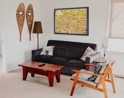 Plakat w stylu retro Stara mapa Hollywood Los Angeles