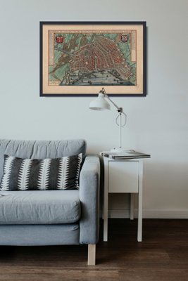 Plakat retro Amsterdam Holandia