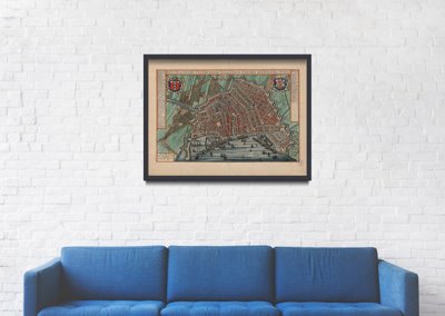 Plakat retro Amsterdam Holandia