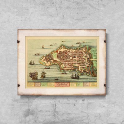 Retro plakat Malta Valletta