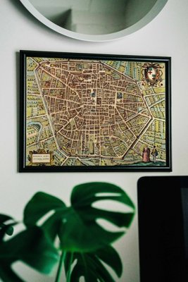 Plakat w stylu vintage Stara mapa Braun i Hogenberg