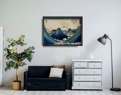 Plakat retro Góra Fuji w Manazato Hiroshige Ando
