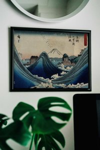 Plakat retro Góra Fuji w Manazato Hiroshige Ando
