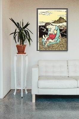 Plakat retro Japoński Takehisa-Yumeji Ukiyo-e