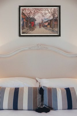 Plakat vintage Drzewa wiśni Hiroshi Yoshida