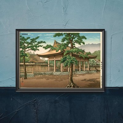 Plakat vintage do salonu Sanktuarium Kuchiwara