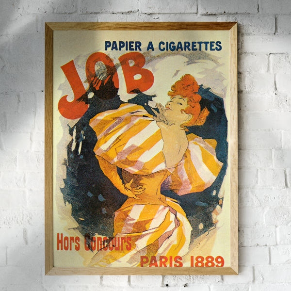 Plakat Praca papier a papierosy