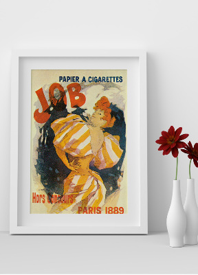 Plakat Praca papier a papierosy