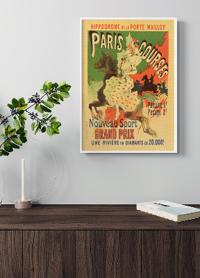 Plakat Hipodrom de la Porte Maillot, Paryż Kursy